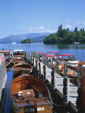 View of Lake from Boat Stages, Bowness on Windermere, Cumbria, England, United Kingdom, Europe