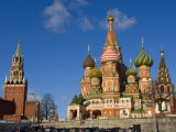 St. Basils Cathedral, Red Square, UNESCO World Heritage Site, Moscow, Russia, Europe
