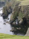 Cliffs, Fair Isle, Shetlands, Scotland, United Kingdom, Europe