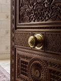 Detail of Door Inside the Sultan Qaboos Hall, Al-Ghubrah or Grand Mosque, Muscat, Oman, Middle East