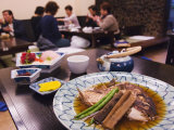 Traditional Japanese Meal of Sushi and Fish Head, Tokyo, Honshu Island, Japan