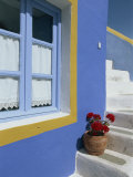 Colourful House in Fira Town, Santorini, the Cyclades, Greek Islands, Greece, Europe