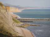Eype Mouth, Dorset Coast Path to Thornecombe Beacon, Jurassic Coast, Dorset, England, UK Photographic Print