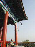 Buy Reiki Healer Regina Wei Practising Yoga at Wanchun Pavilion in Jingshan Park, Beijing China at AllPosters.com