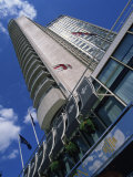 Low Angle View of the Hilton Hotel, Park Lane, London, England, United Kingdom, Europe