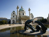 Karlskirche by Fischer Von Erlach in Karlsplatz, Vienna, Austria