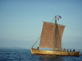 Replica of the Knarr Viking Ship Near Trondheim, Norway, Scandinavia, Europe