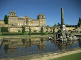 Blenheim Palace and Lower Terrace, Woodstock, Oxfordshire, England, United Kingdom, Europe