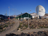 Telecommunications Dish, Ittoqqortoormiit, East Greenland, Greenland, Polar Regions