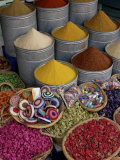 Spices in the Souks in the Medina, Marrakesh, Morroco, North Africa, Africa