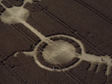 Buy Early Example of a Crop Circle, Avon Wiltshire Border, England, United Kingdom, Europe at AllPosters.com
