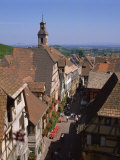 Old 16th and 17th Century Houses of Wine-Growers, Riquewihr, Alsace, France, Europe