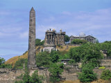 Calton Hill Monuments, Calton Hill, Edinburgh, Lothian, Scotland, United Kingdom, Europe
