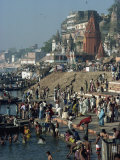 Ghats on the River Ganges, Varanasi, Uttar Pradesh State, India