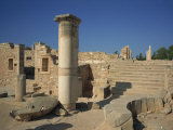 Stone Pithos in the Palaestra in the Ruins of Kurion, Cyprus
