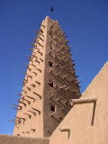 Detail of Mosque Minaret in Agadez, Sahel, Niger, Africa