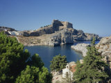 Lindos Acropolis on the Island of Rhodes, Dodecanese, Greek Islands, Greece