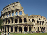 Exterior of the Colosseum in Rome, Lazio, Italy, Europe