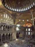 Interior of the Santa Sofia Mosque, Originally a Byzantine Church, Istanbul, Turkey