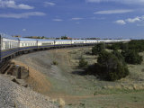 View from Open Doorway on the American Orient Express Train, Travelling in the Southwest U.S., USA
