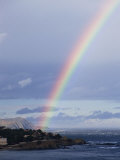 Rainbow on the Coast in Llanca, Cataluna, Spain, Europe