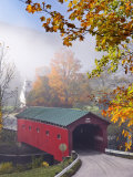 Covered Bridge at West Arlington, Vermont, New England, United States of America, North America