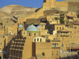 Buildings at the Mar Saba Orthodox Monastery Near Bethlehem, Judean Desert, Israel, Middle East