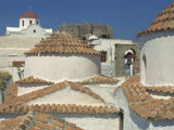 Roof of the St. John Monastery, Hora, Patmos, Dodecanese Islands, Greek Islands, Greece