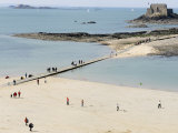Beach and National Fort, St. Malo, Brittany, France, Europe
