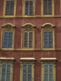 Building Facade with Shutters on Windows on the Piazza Di Spagna, Rome, Lazio, Italy, Europe