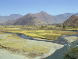 Landscape of the Swat River Valley in Pakistan