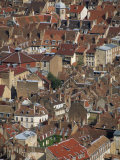 Aerial View from the Fort De Chaudanne, of Houses in the City of Besancon, in Franche-Comte, France