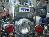 Police Harley Davidson Motorbike, New York City, New York, United States of America, North America
