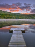 Mollys Falls Pond at Sunset, Vermont, New England, United States of America, North America