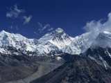Snow-Capped Mount Everest, Seen from the Nameless Towers, Himalaya Mountains, Nepal