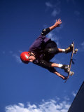 Buy Male Skaeboarder Flys over the Vert, Boulder, Colorado, USA at AllPosters.com