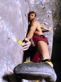 Wall Climber Placing His Foot, Colorado, USA