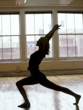 Young Women Stretching During Exercise Session, New York, New York, USA