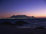 Table Mountain at Dusk, Cape Town, South Africa, Africa