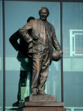 Sir Matt Busby Statue, Manchester United Football Club Stadium, Old Trafford, Manchester, England