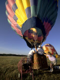 Buy Hot Air Balloon Being Prepared for Lift Off, New York, USA at AllPosters.com
