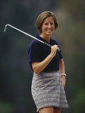 Woman Golfer in Action