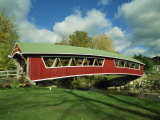 Covered Bridge at Conway, New Hampshire, New England, United States of America, North America