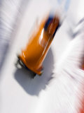 Two Man Bobsled in Action, Torino, Italy