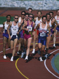 Buy Male Runners Competing in a Track Race at AllPosters.com