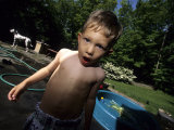 Portait of 4 Year Old Boy, Woodstock, New York, USA