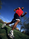 Male Runner Training, New York, New York, USA