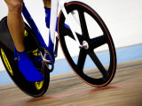 Buy Detail of Cyclist Racing on the Velodrome Track, Athens, Greece at AllPosters.com