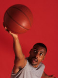 Male Basketball Player Goes Up for a Shot, New York, New York, USA