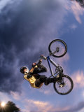 Buy Bmx Cyclist Flys over the Vert at AllPosters.com